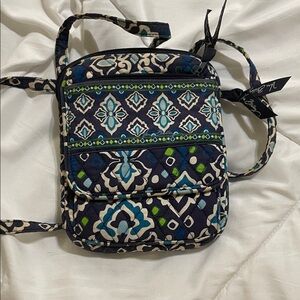 Vera Bradley Stylish Blue Patterned Crossbody Bag